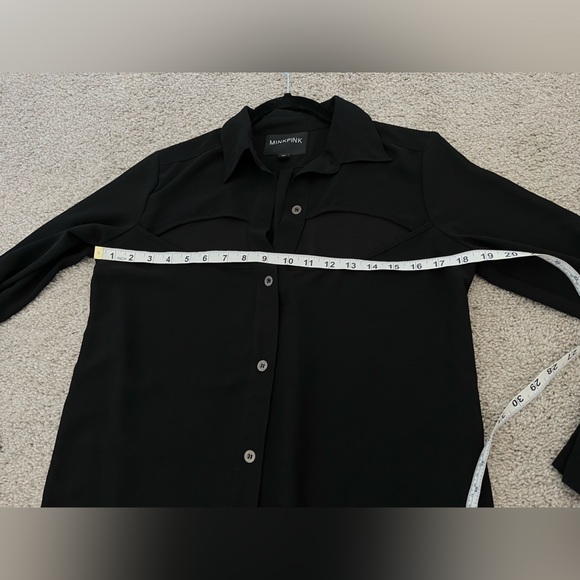 Nordstrom MinkPink Sheer Cut Out Blouse - Picture 10 of 13